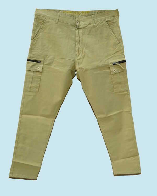 Cargo Pant with 6 Pockets Cream Color