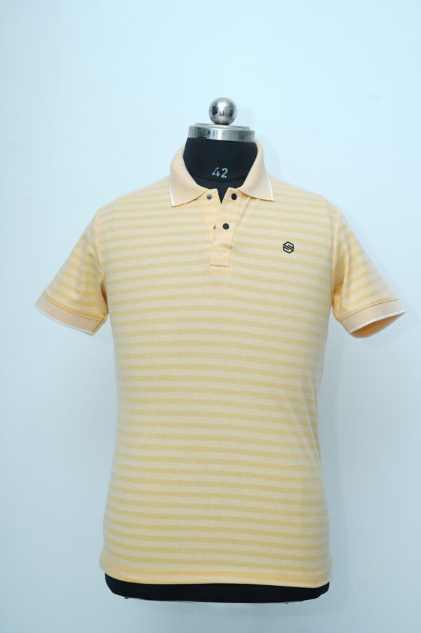 Collar neck T Shirt Yellow