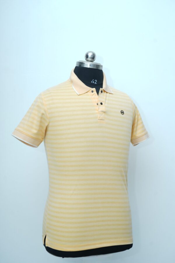 Collar neck T Shirt Yellow - Image 2