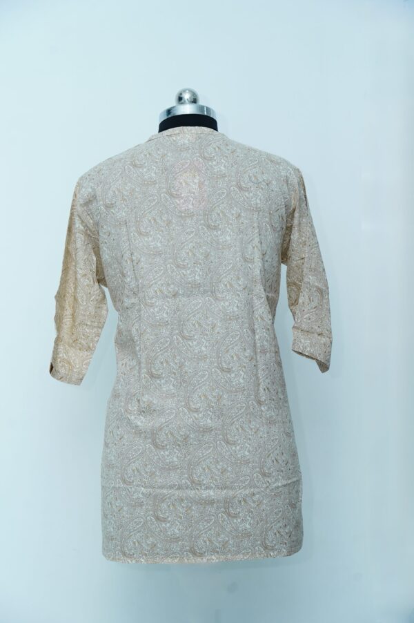 Cream Colour Printed Tunic - Image 2