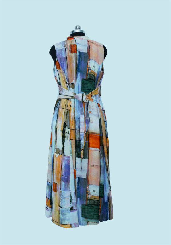 Multicolour indo-westren long dress - Image 2