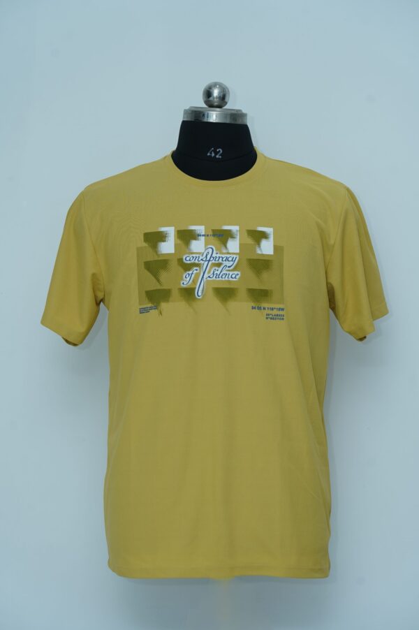 Round Neck T Shirt Pale Yellow