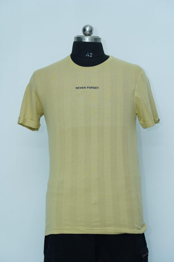 Round neck Stylish T-Shirt Yellow