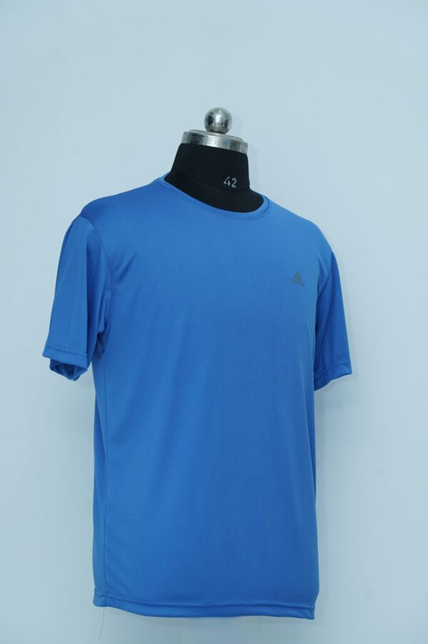 Round neck T Shirt Blue - Image 2