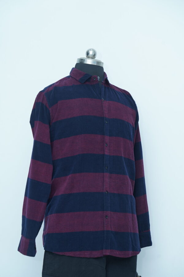 Semi Casual Shirt Blue & Red - Image 2