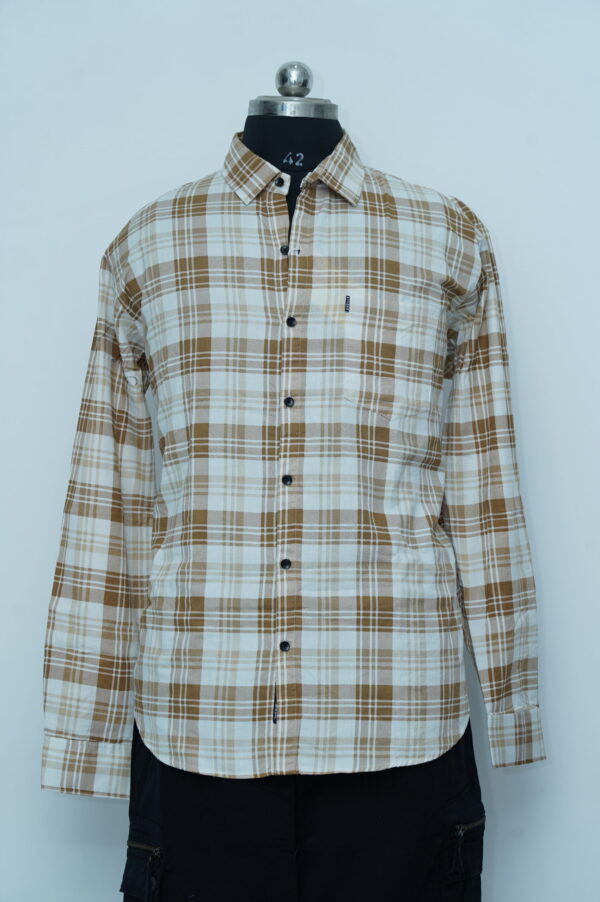 Semi Casual Shirt Brown Checks