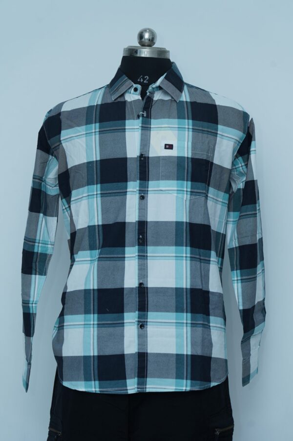 Semi Formal Shirt White & Blue Stripes