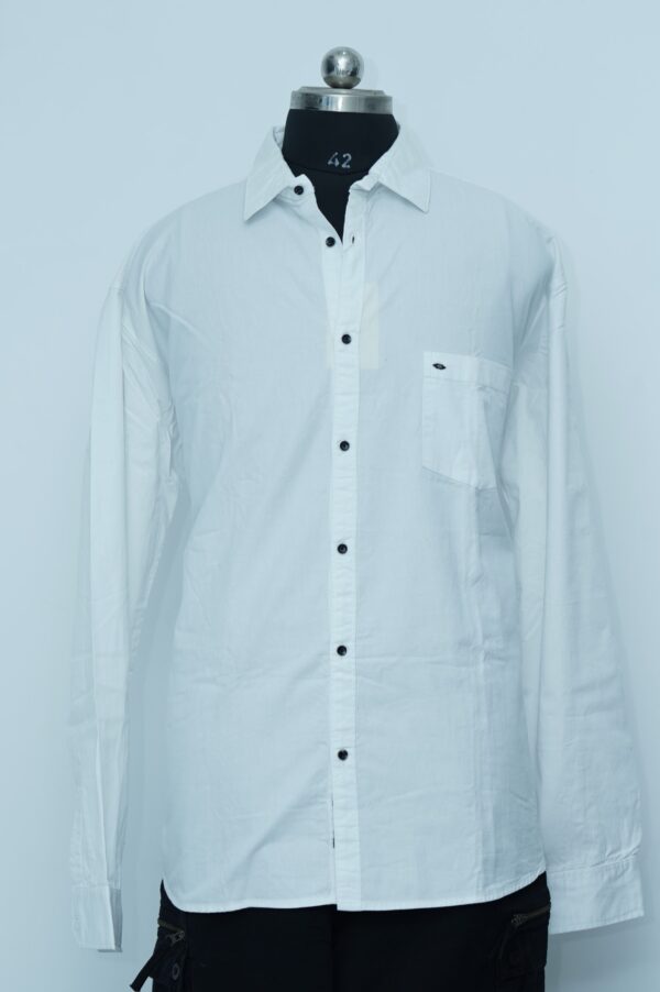 Semi Formal Shirt White Plain